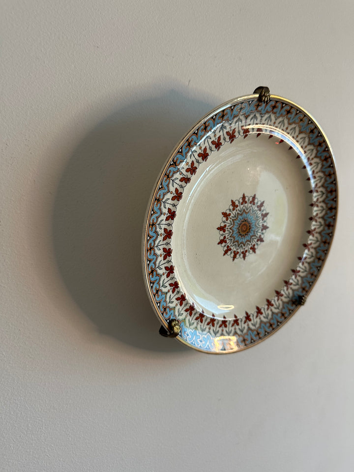 Assiette décorative 19ème Stoke on Trent W. T Copeland