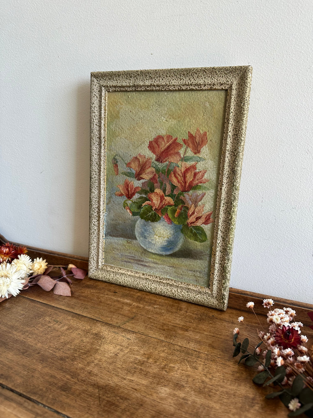 Bouquet de fleurs aquarelle sur canson