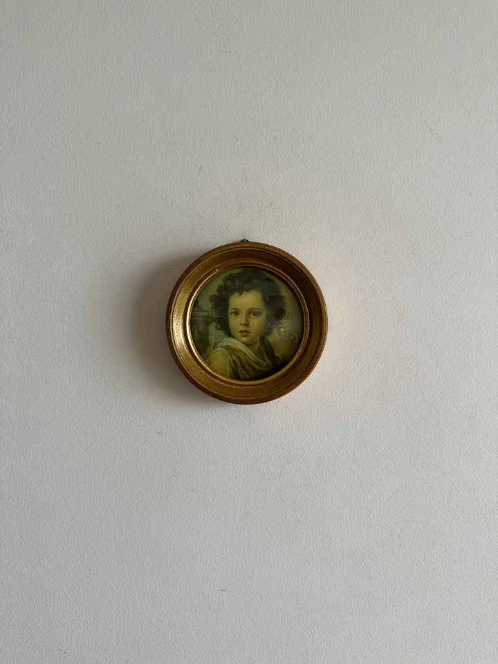 Portrait d'enfant impression encadrée sous verre