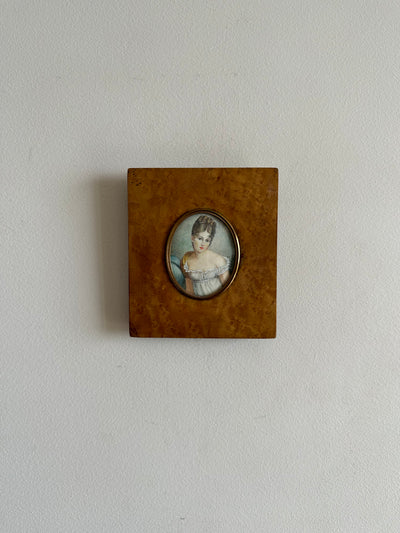 Miniature peint sur ivoire XIX ème