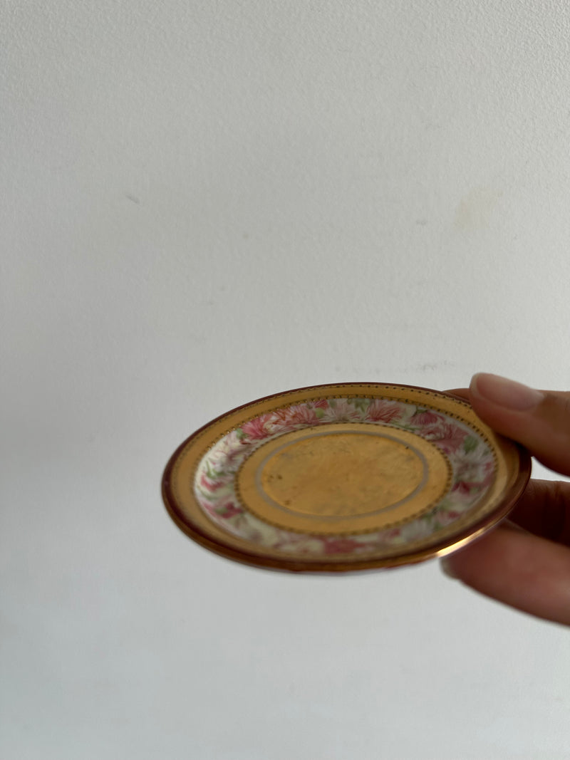 Tasse miniature dorée porcelaine