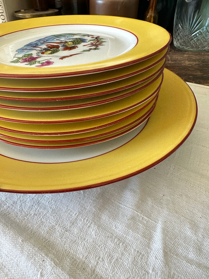Service à dessert en porcelaine de Limoges SCD