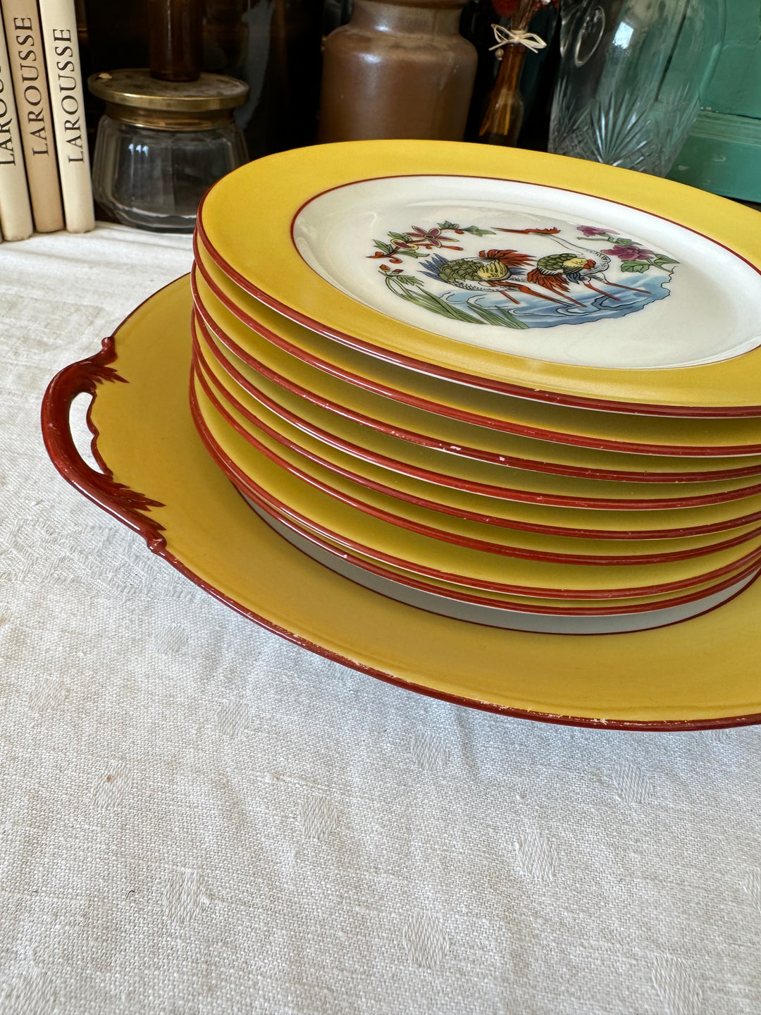 Service à dessert en porcelaine de Limoges SCD