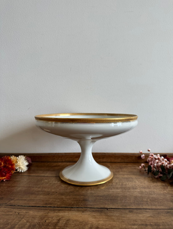 Compotier E.Bourgeois liseré doré 1920