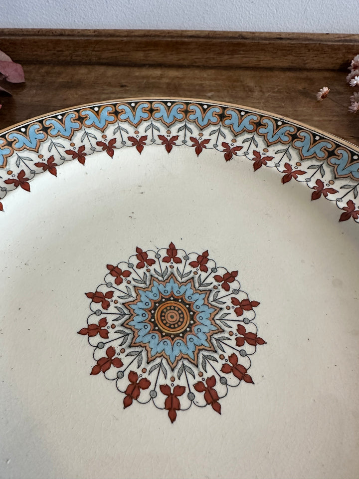 Assiette décorative 19ème Stoke on Trent W. T Copeland