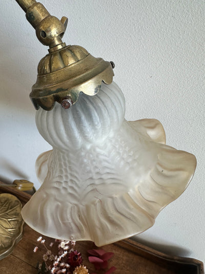 Lampe de bureau style art nouveau globe tulipe