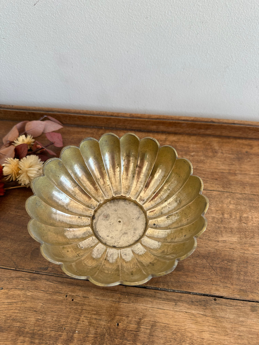 Vide poche ancien en laiton moulé