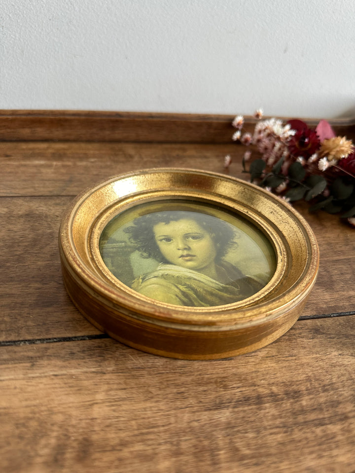 Portrait d'enfant impression encadrée sous verre