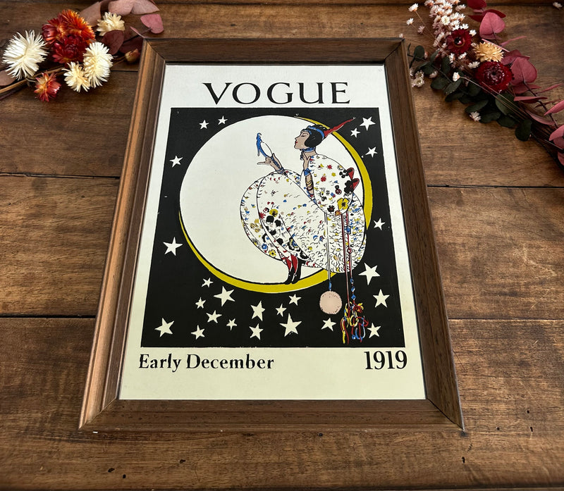Miroir Publicitaire Vogue December 1919 années 70