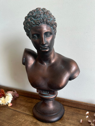 Buste en plâtre Hermes fabrication italienne