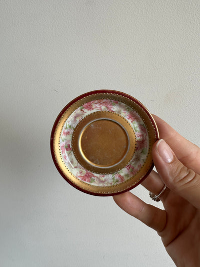 Tasse miniature dorée porcelaine