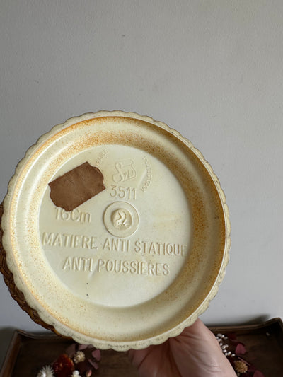 Corbeille cache pot années 60 en plastique peint