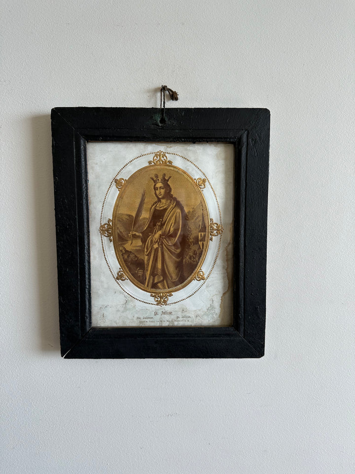 Représentation de Santa Juliana encadrée 1870