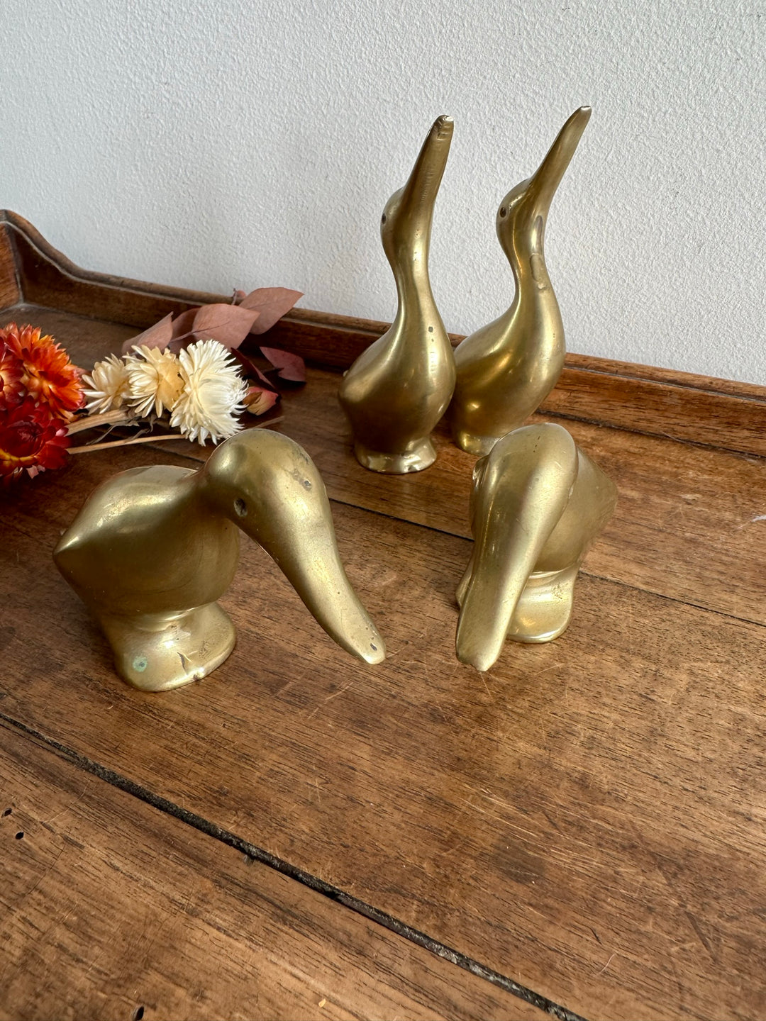 Canards en laiton x4