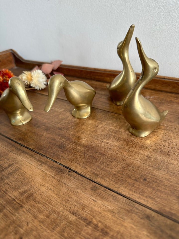Canards en laiton x4