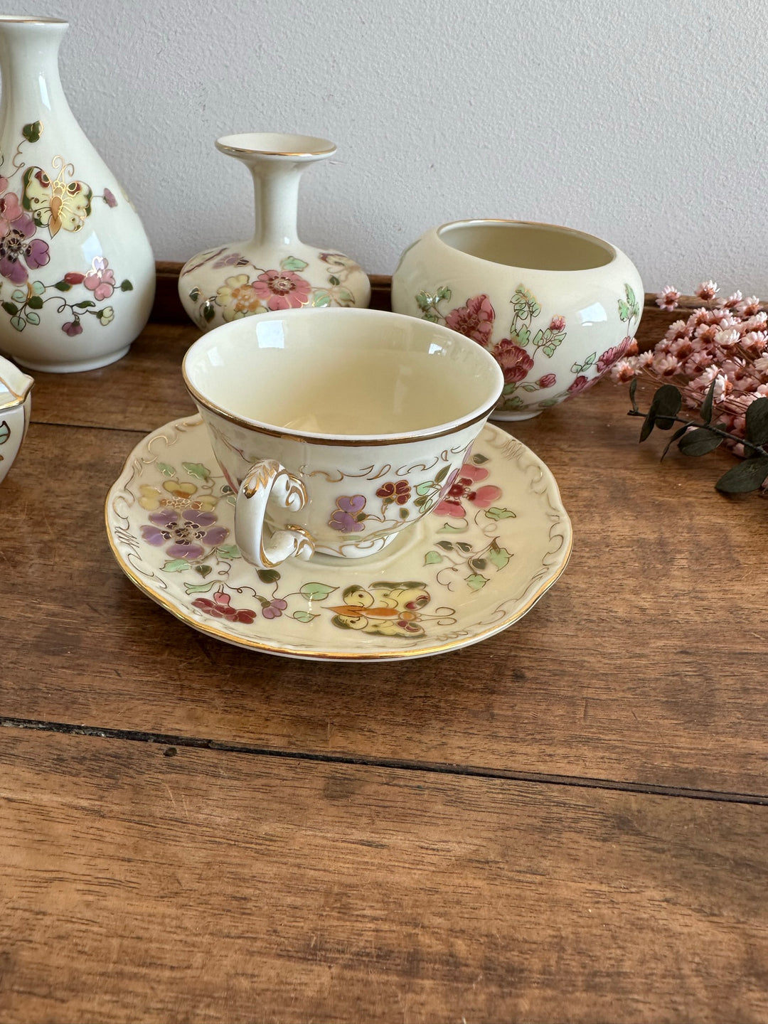 Set de 6 pièces en porcelaine Zsolnay