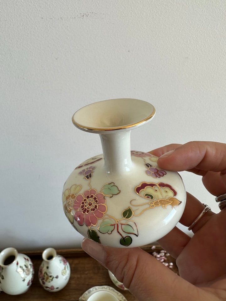 Set de 6 pièces en porcelaine Zsolnay