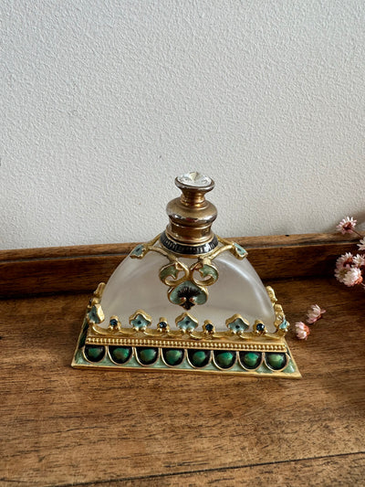 Fioles à parfum en verre coloré vintage