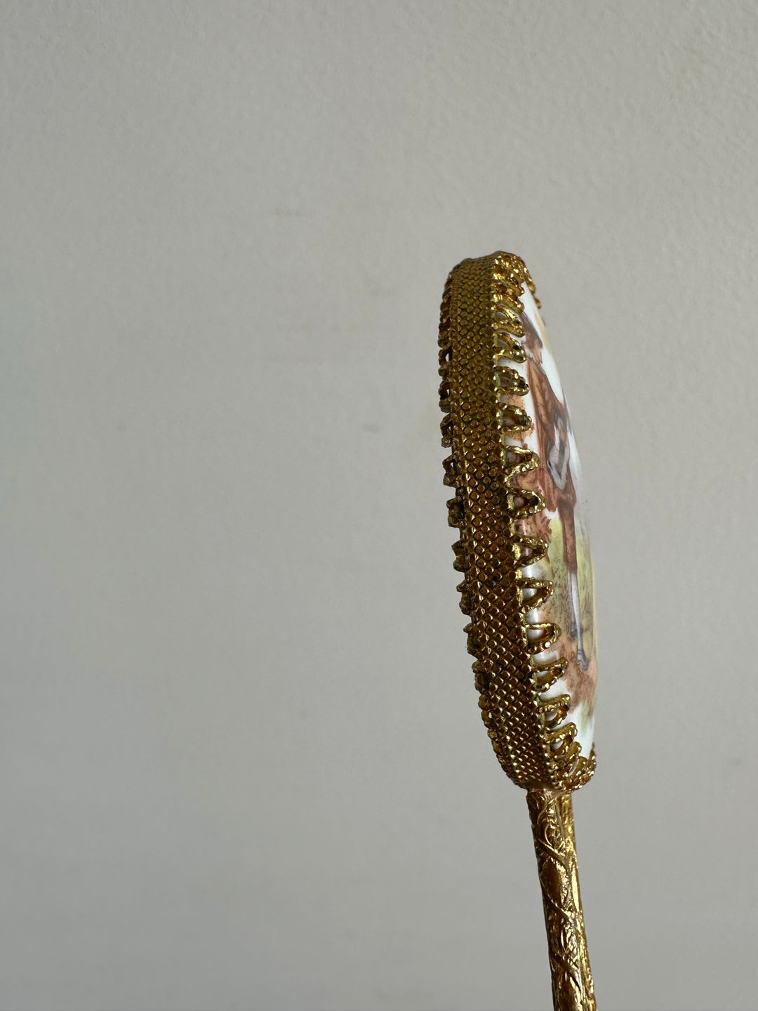 Miroir à main taille XXS porcelaine de Limoges
