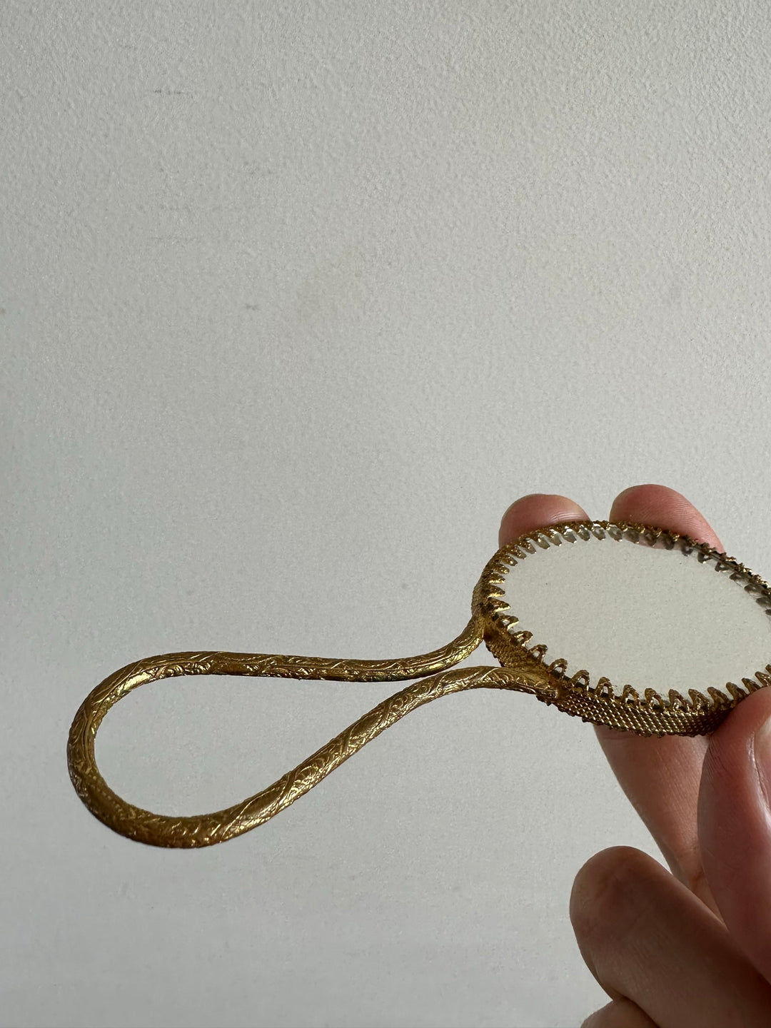 Miroir à main taille XXS porcelaine de Limoges