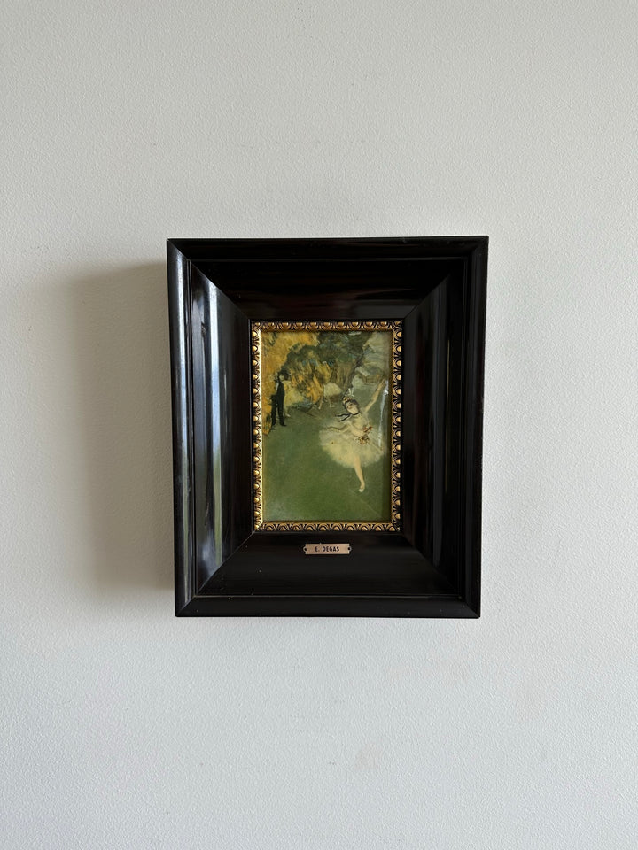 Plaque émaillée représentation de E.Degas