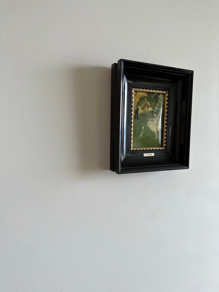 Plaque émaillée représentation de E.Degas