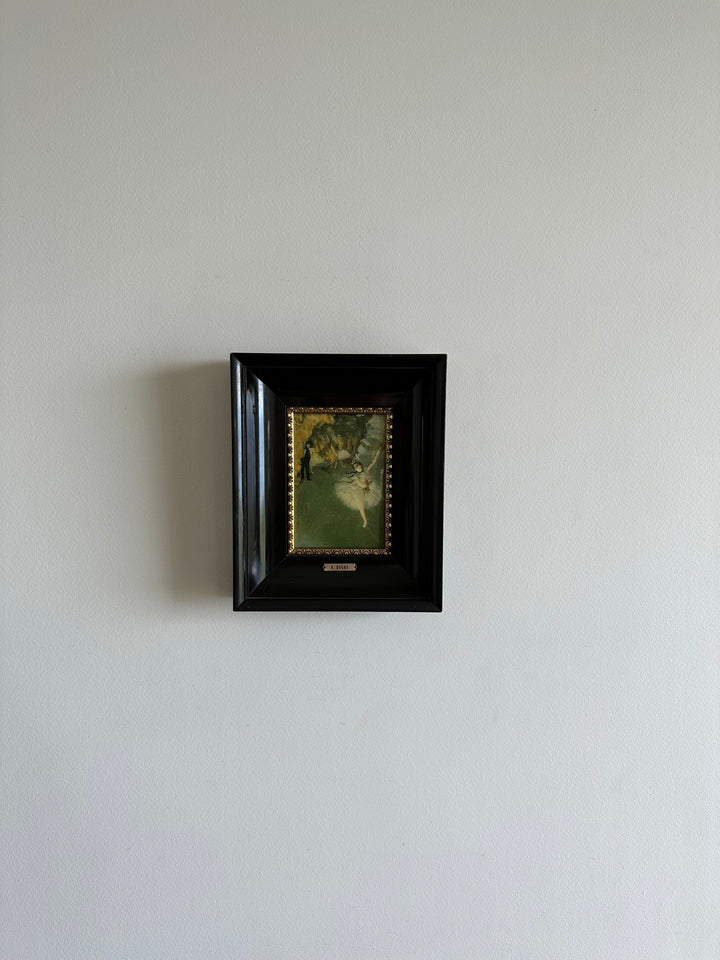 Plaque émaillée représentation de E.Degas