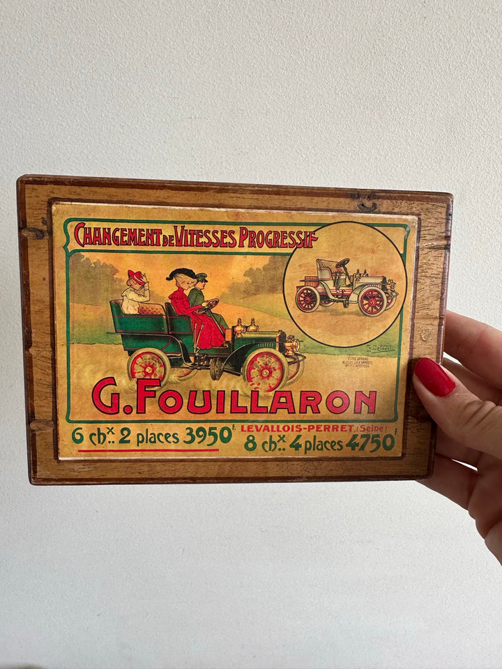 Images publicitaires sur bois