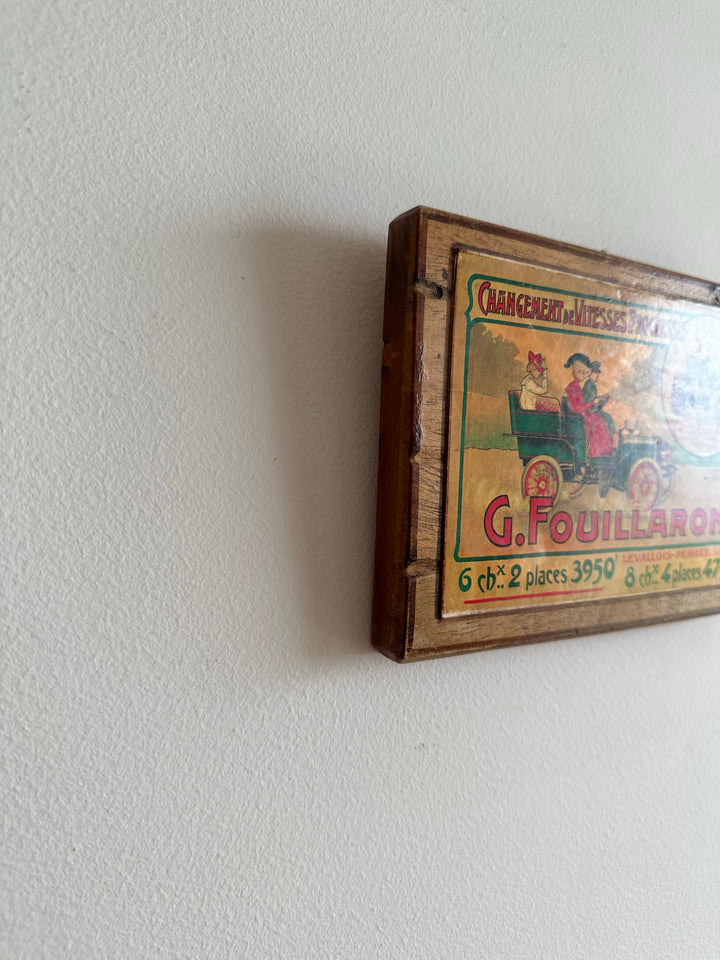 Images publicitaires sur bois