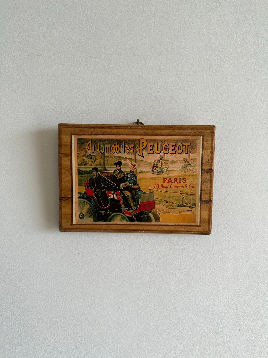 Images publicitaires sur bois