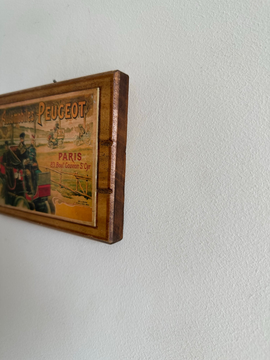 Images publicitaires sur bois