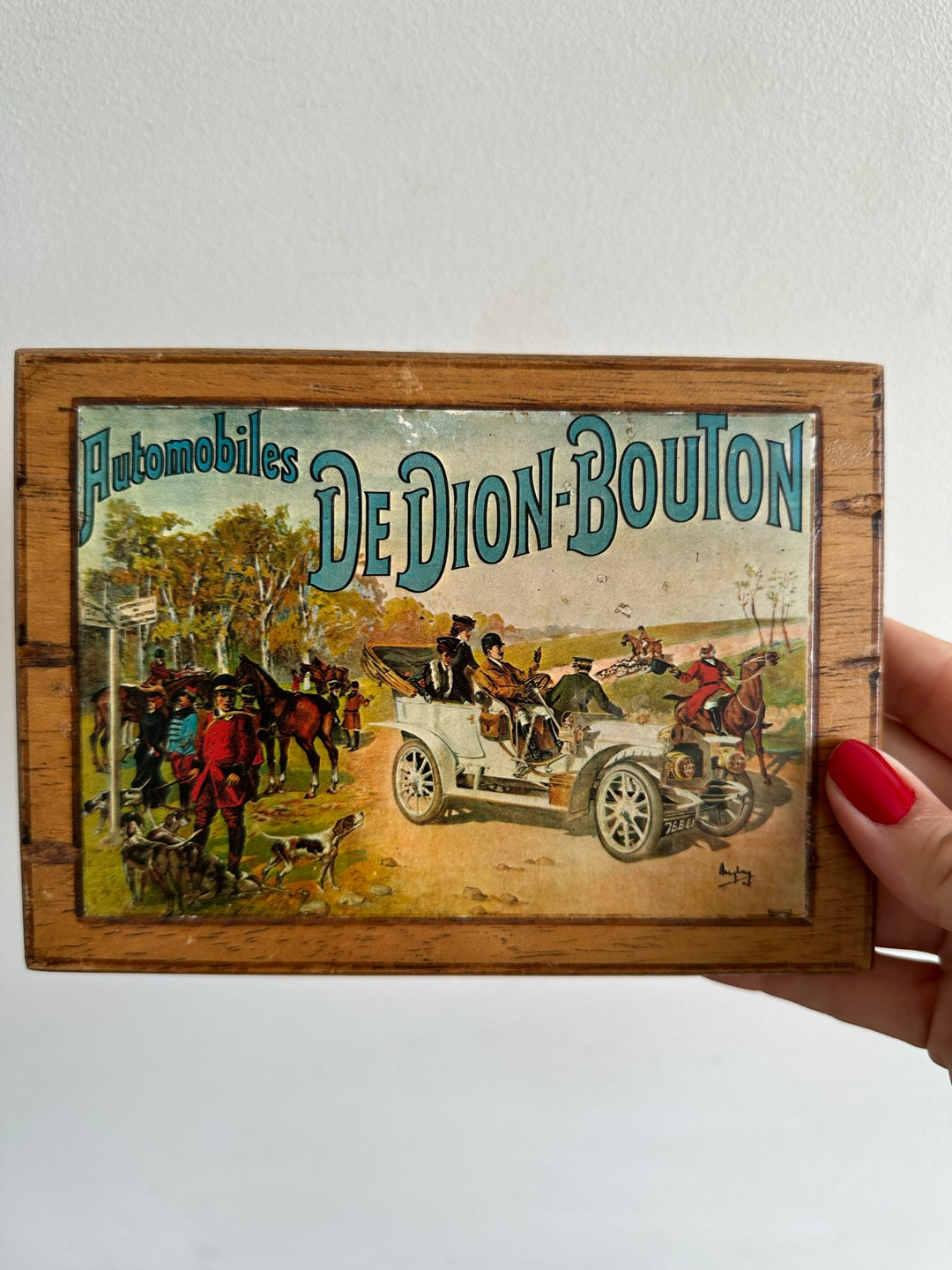 Images publicitaires sur bois