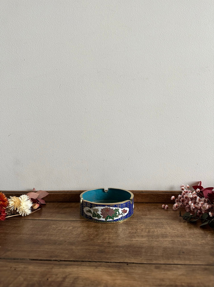 Cendrier en émaux cloisonnés