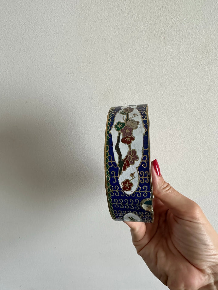 Cendrier en émaux cloisonnés