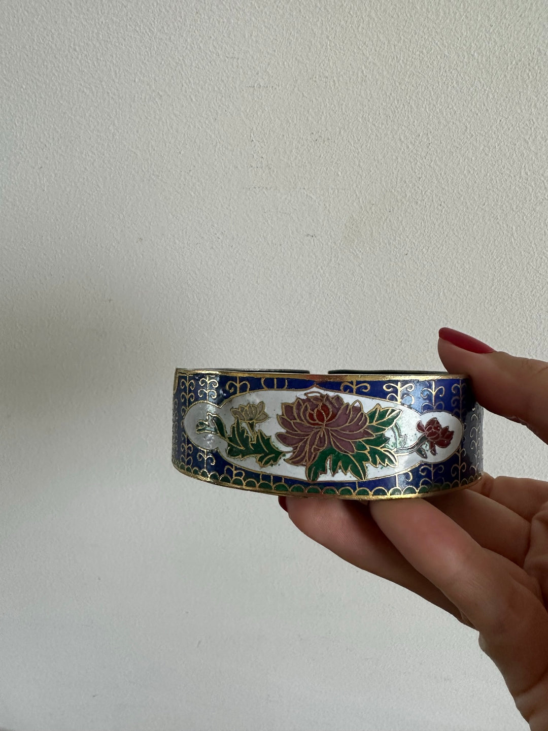 Cendrier en émaux cloisonnés