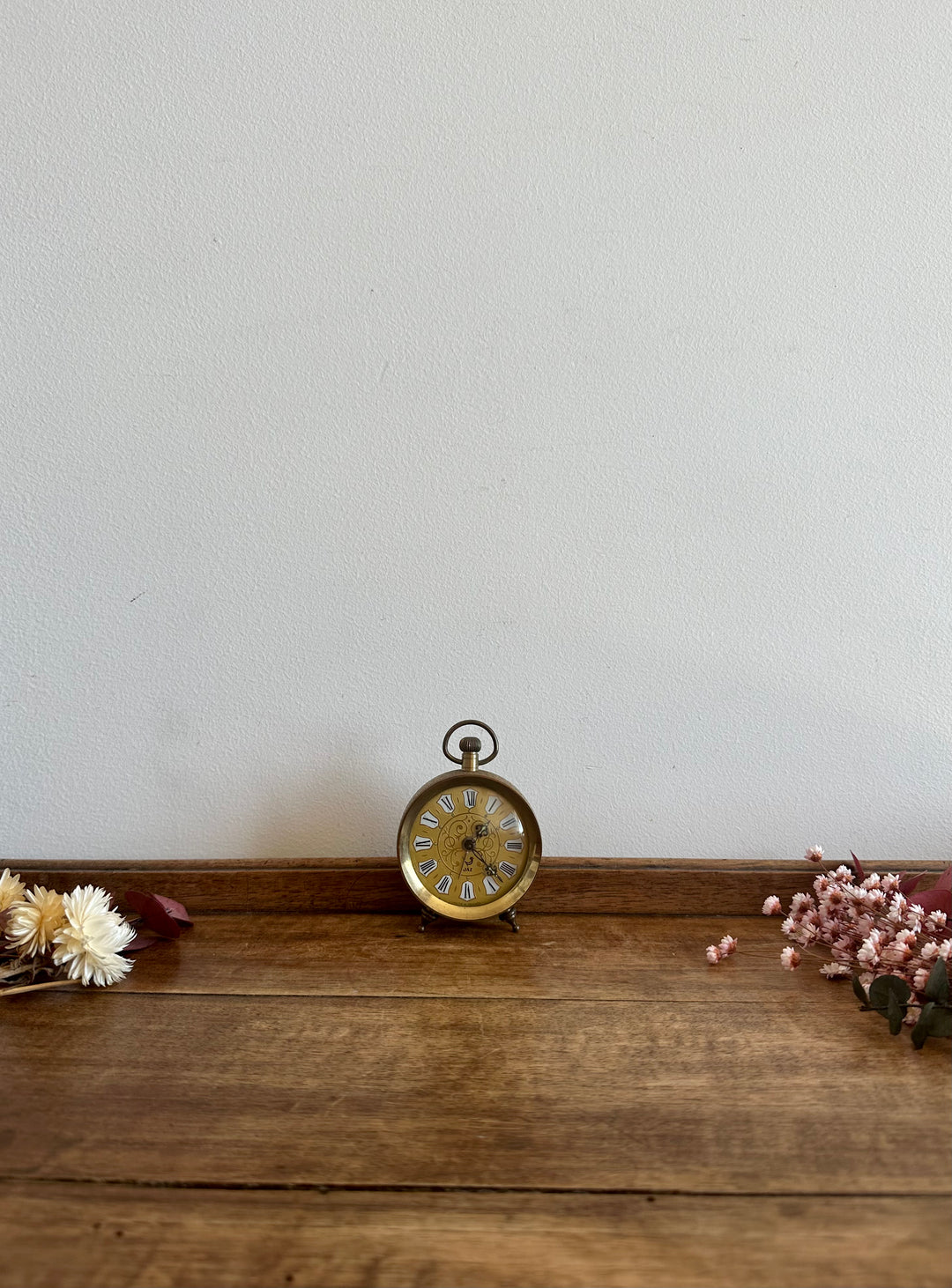 Réveil matin Jaz en laiton doré