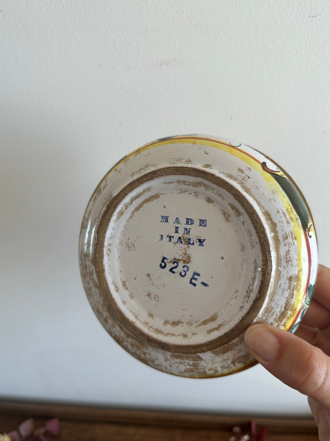 Bonbonnière en porcelaine peinte à la main made in Italy