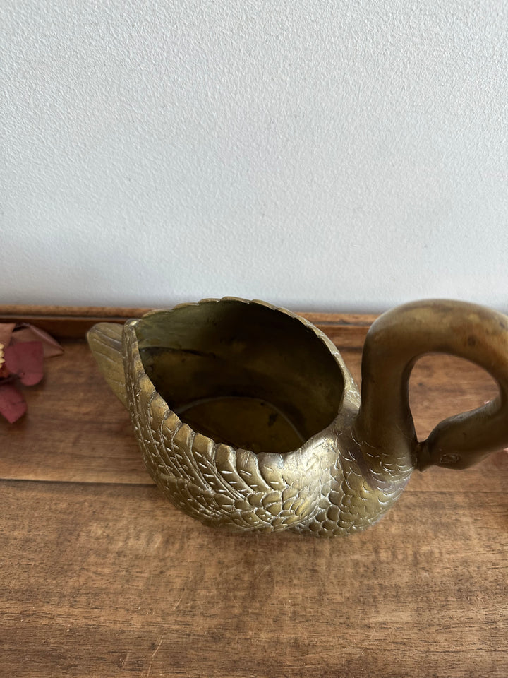 Cygne en laiton vide poche