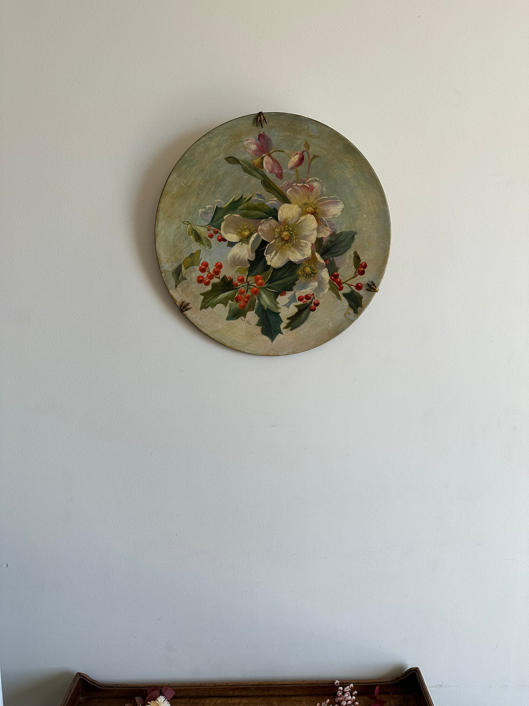 Assiettes décoratives signées 1913