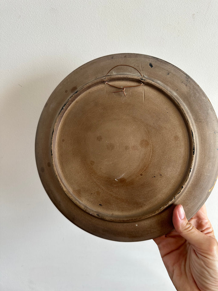 Assiette en terre cuite décoration italienne peinte à la main