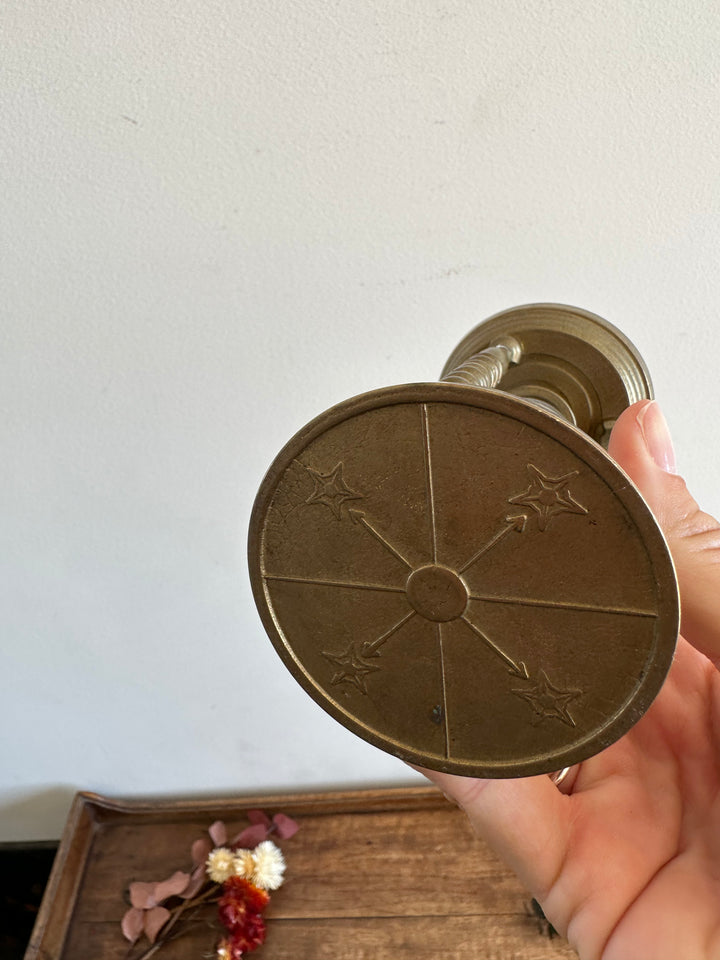 Sablier en laiton colonnes torsadées