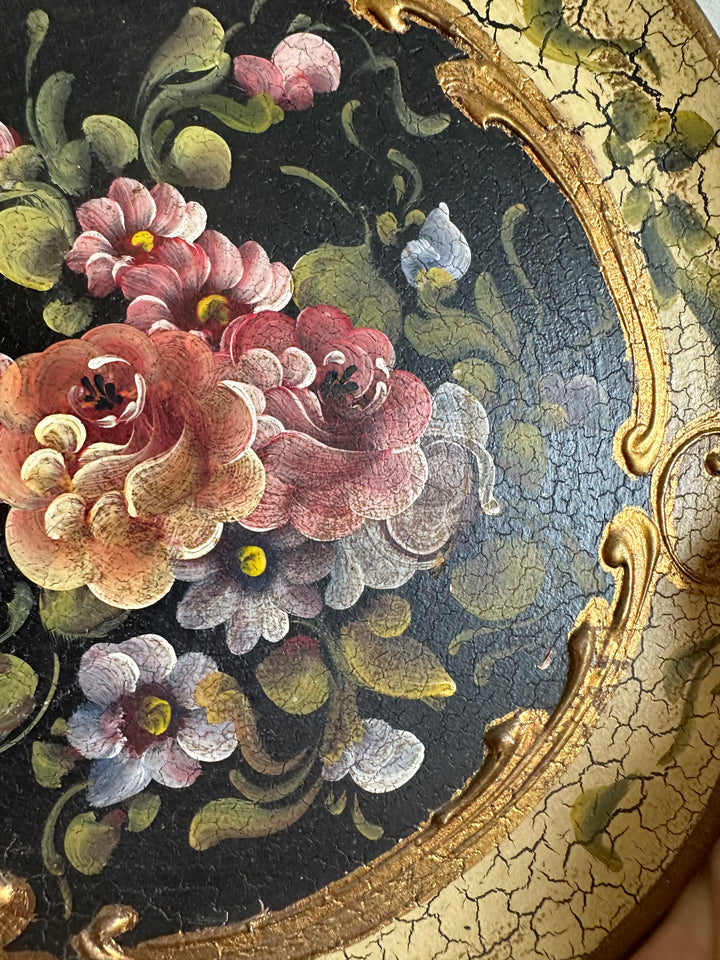 Assiette en terre cuite décoration italienne peinte à la main