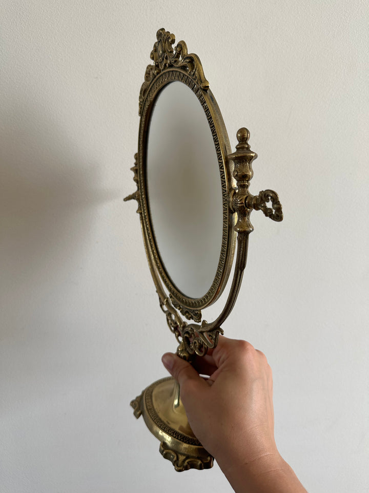 Miroir psyché en bronze