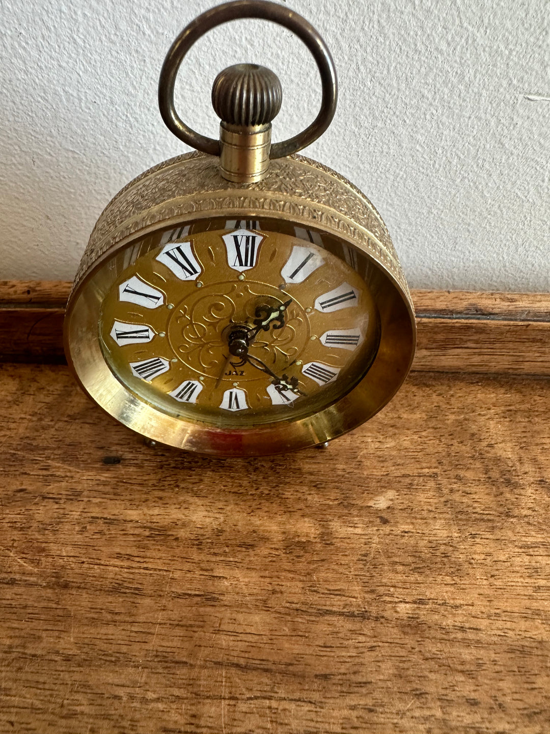 Réveil matin Jaz en laiton doré