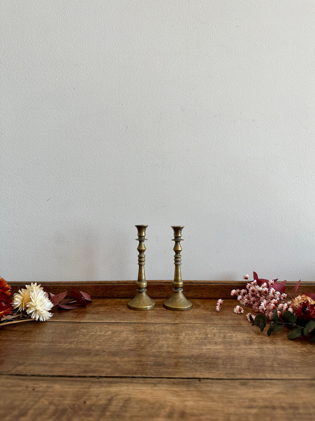 Bougeoirs en laiton taille XS x 2