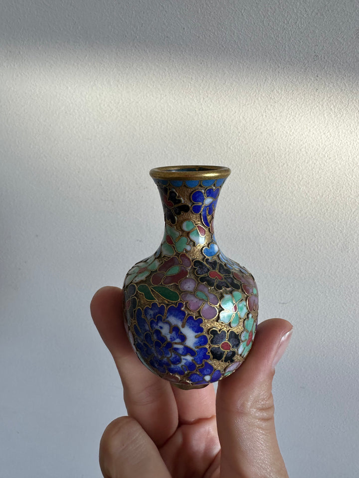 Vase en bronze cloisonné