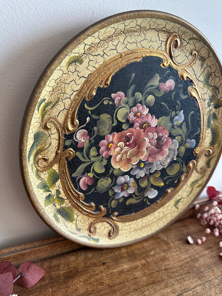 Assiette en terre cuite décoration italienne peinte à la main