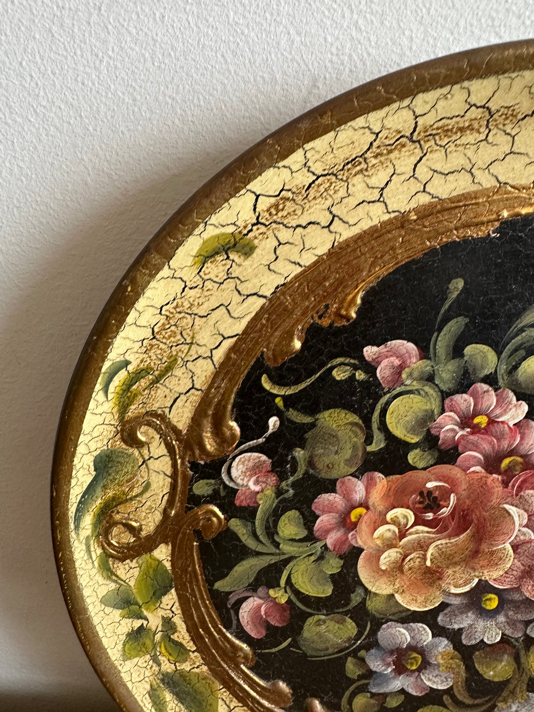 Assiette en terre cuite décoration italienne peinte à la main