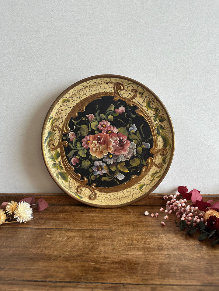Assiette en terre cuite décoration italienne peinte à la main