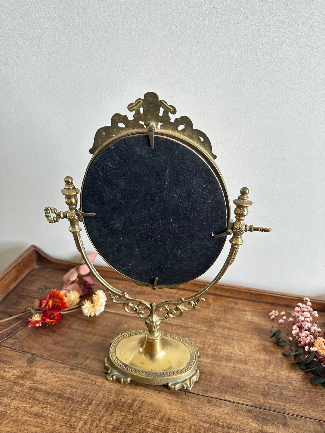 Miroir psyché en bronze